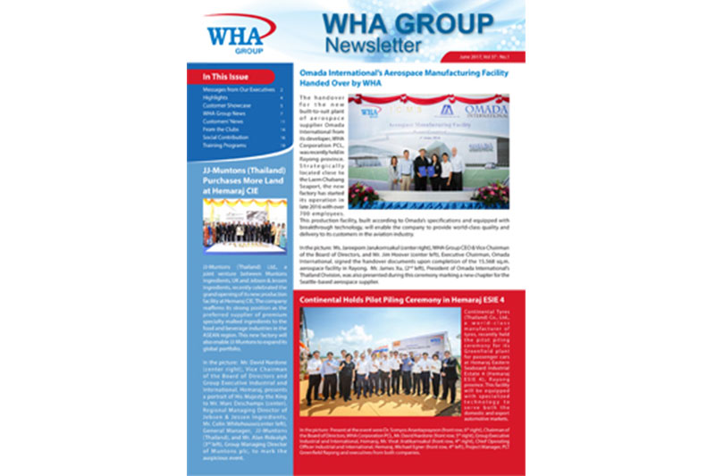 WHA GROUP Newsletter