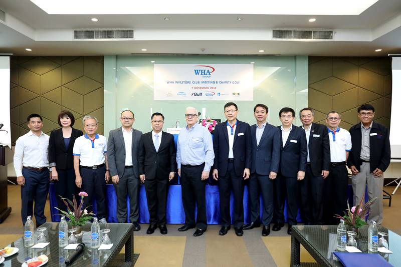 WHA Industrial Development Holds Investors Club Meeting and Charity Golf 2018
