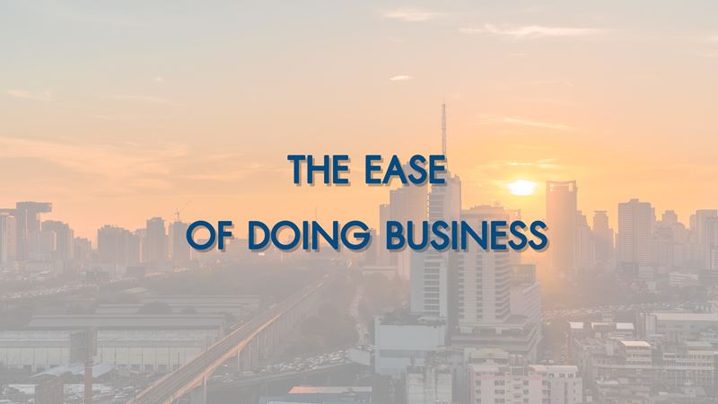 THE EASE OF DOING BUSINESS