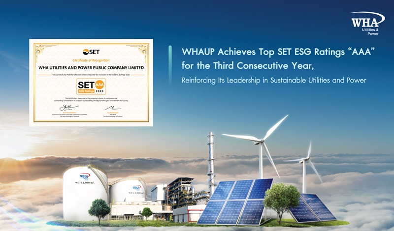 WHAUP Achieves Top SET ESG Ratings “AAA” for the Third Consecutive Year, Reinforcing Its Leadership in Sustainable Utilities and Power