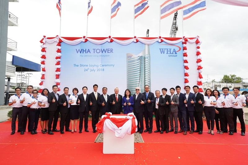 WHA Group Holds Stone Laying for  Its New Headquarters “WHA TOWER” in Bang Na